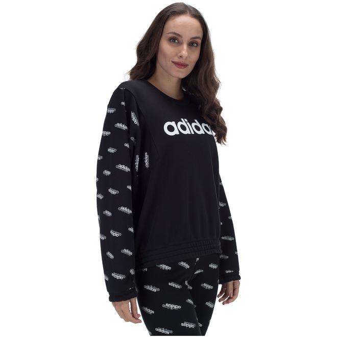 Blusão de Moletom adidas Fav SW - Feminina - Foto 2