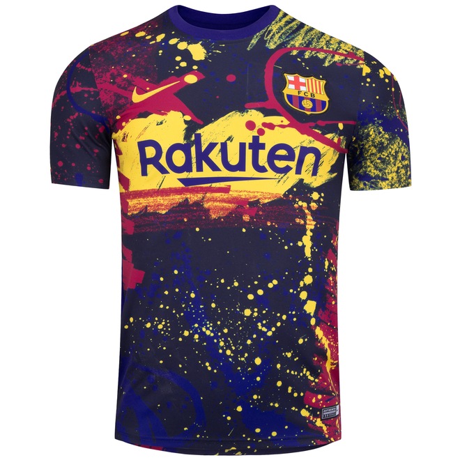 Camisa Pré-Jogo Barcelona II 19/20 Nike - Masculina - Foto 1