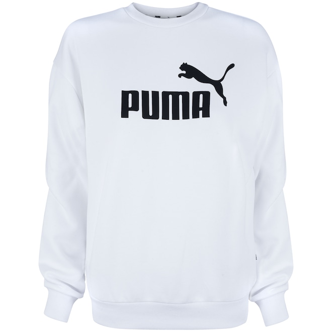 Blusão de Moletom Puma Ess Logo Crew Sweat FL - Feminino - Foto 1