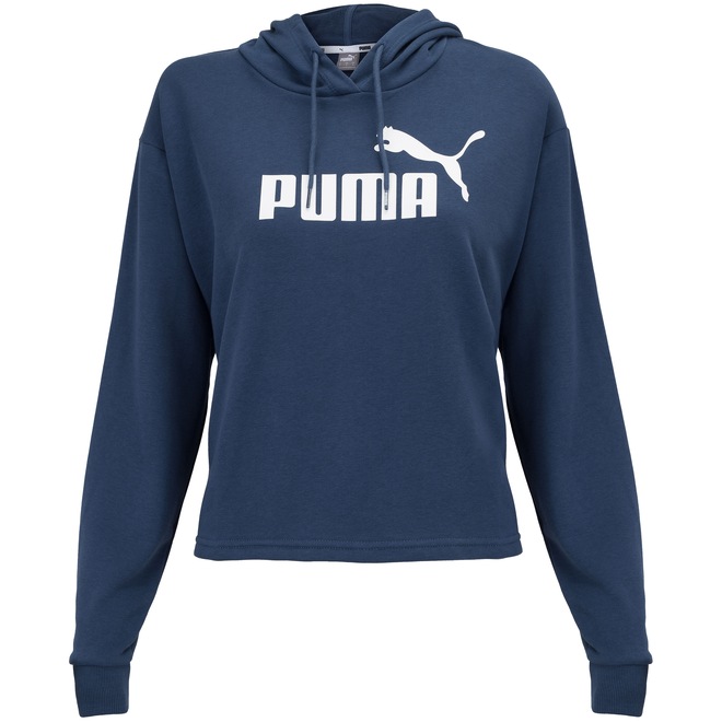 Blusão com Capuz Puma Ess Logo Cropped Hoody - Feminino - Foto 1