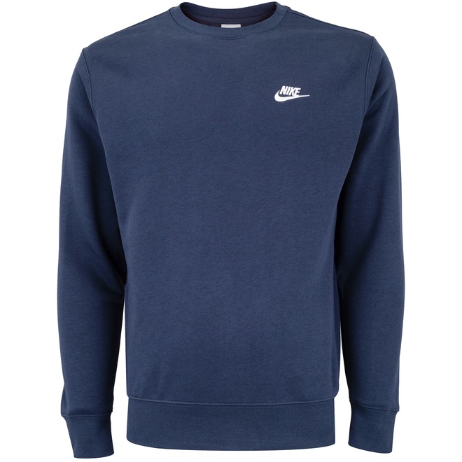 Blusão de Moletom Nike Sportswear Club Crew FT - Masculino - Foto 1