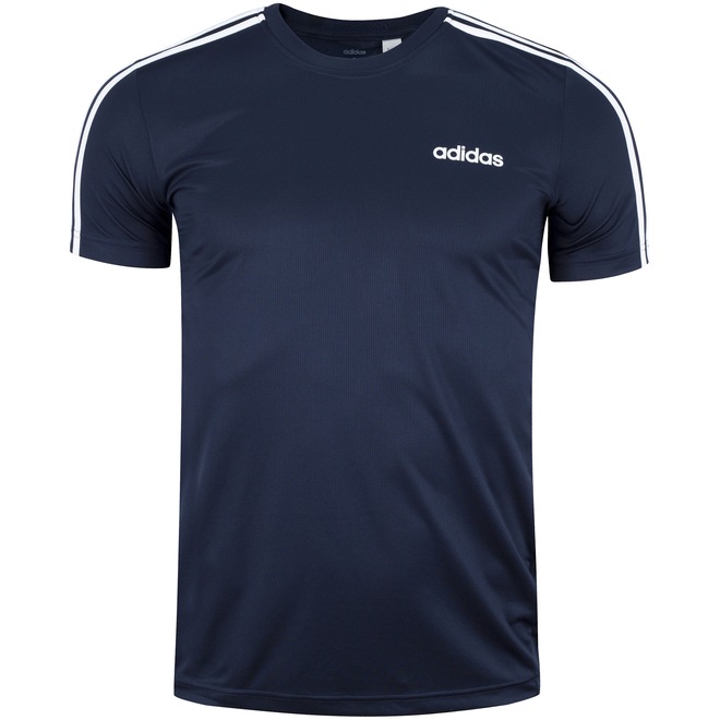 Camiseta adidas D2M 3S Tee - Masculina - Foto 1