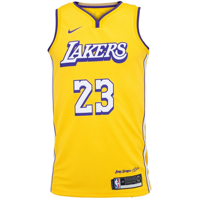 Camisa Regata Nike Los Angeles Lakers Lebron James 23 JSY - Masculina - Foto 1