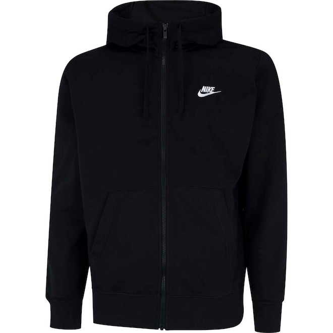 Jaqueta com Capuz Nike Club Hoodie FZ FT - Masculina - Foto 2