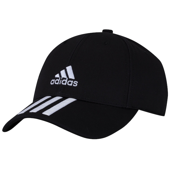 Boné Aba Curva adidas Basebal 3 Stripes Cotton Twil - Strapback - Adulto - Foto 1