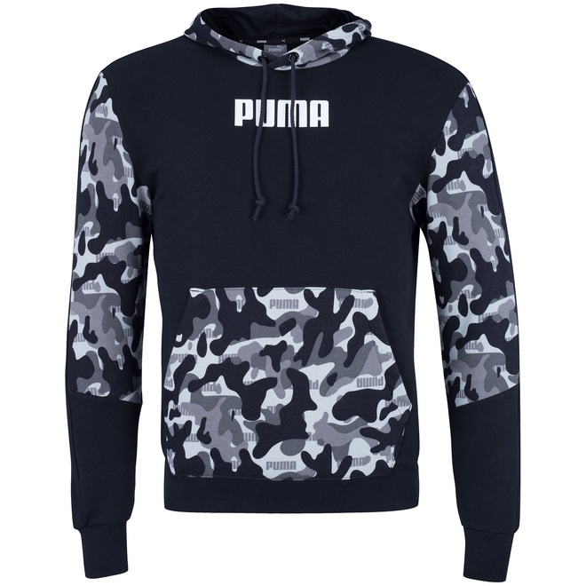 Blusão com Capuz Puma Rebel Camo Hoody TR - Masculino - Foto 1
