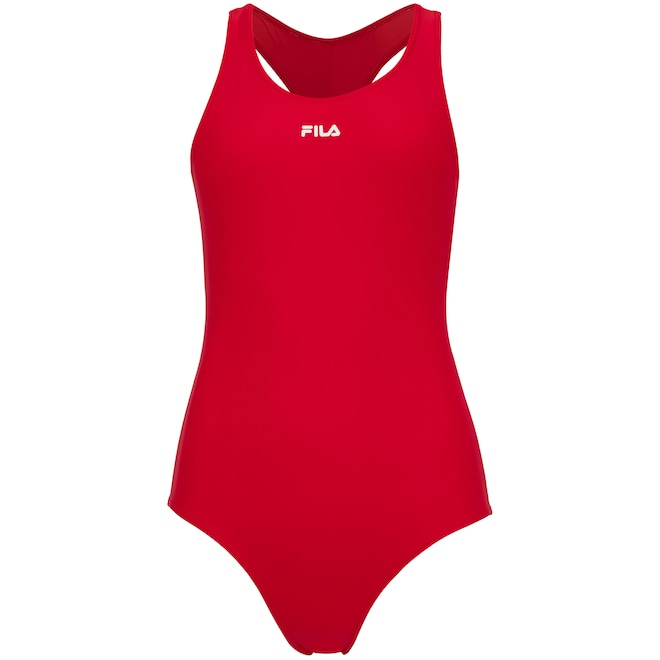 Maiô para Natação com Proteção Solar UV Fila Tri Logo II - Adulto - Foto 1