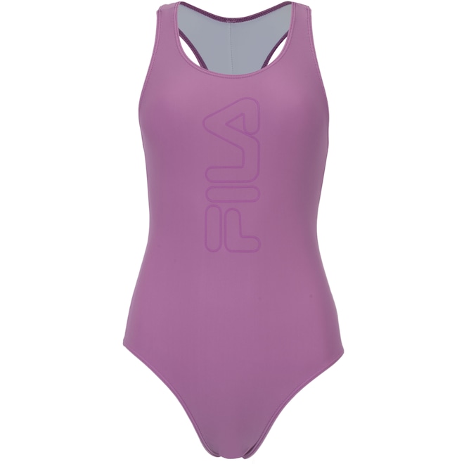 Maiô para Natação com Proteção Solar UV Fila Tri Logo II - Adulto - Foto 1