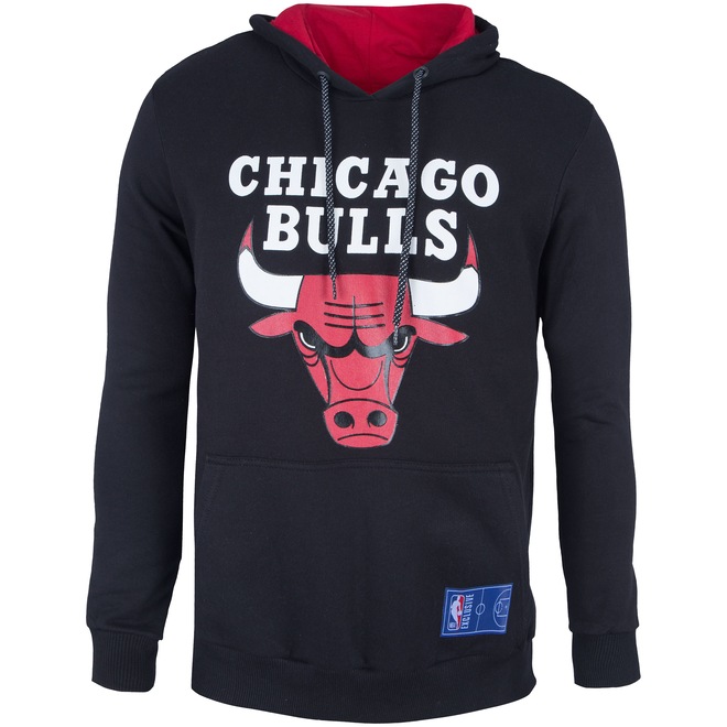 Blusão de Moletom com Capuz NBA Chicago Bulls N157A - Masculino - Foto 1