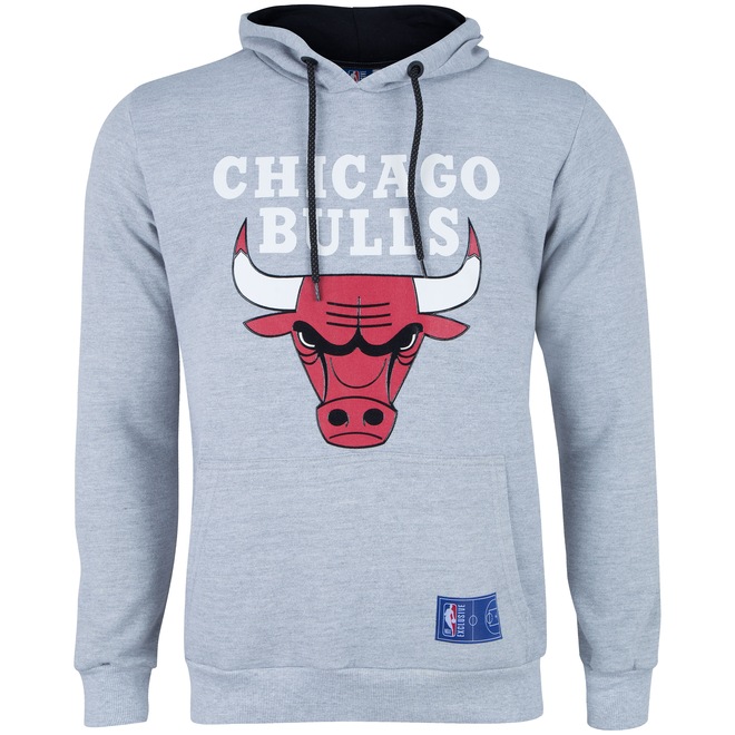 Blusão de Moletom com Capuz NBA Chicago Bulls N157A - Masculino - Foto 1