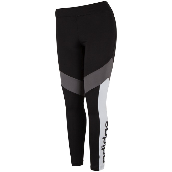 Calça Legging adidas D2M Color Block - Feminina - Foto 1