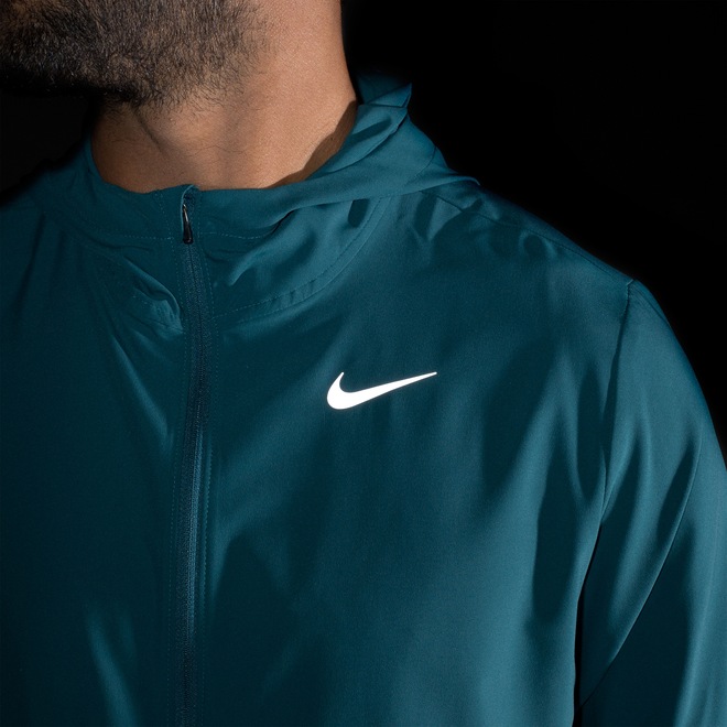 Jaqueta com Capuz Nike Run Stripe Woven - Masculina - Foto 1