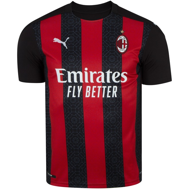 Camisa Milan I 20/21 Puma - Masculina - Foto 1