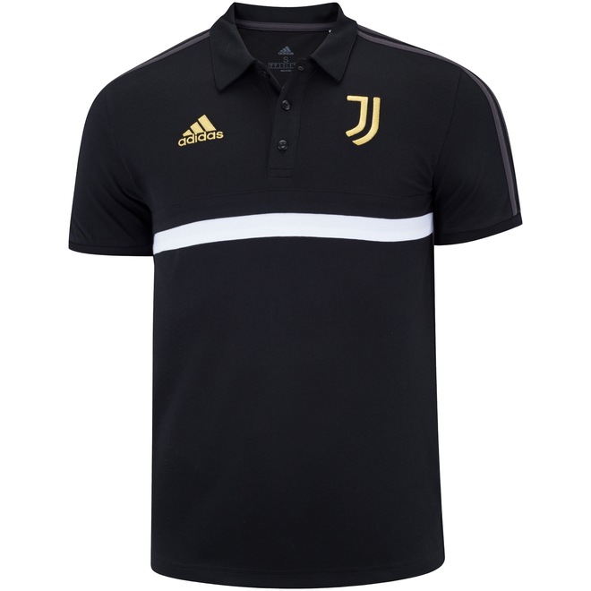Camisa Polo Juventus 3S adidas - Masculina - Foto 1