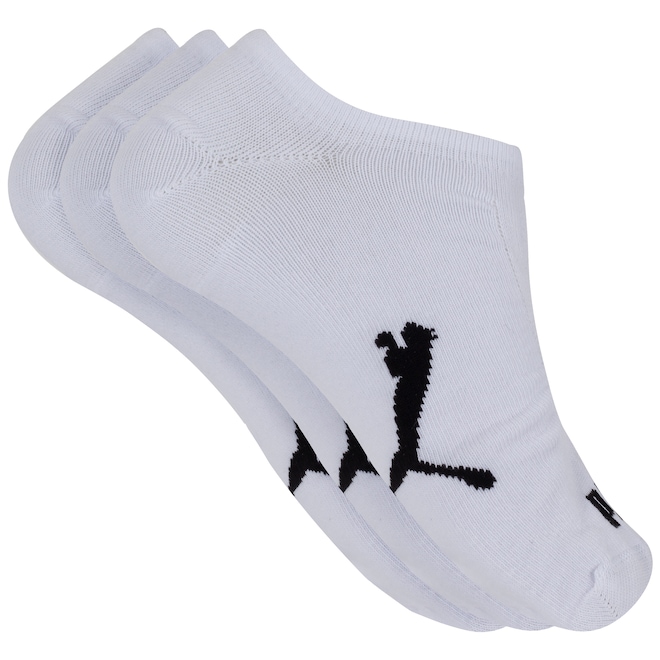 Kit de Meias Sapatilha Puma Esportiva com 3 Pares - 39 a 43 - Adulto - Foto 1