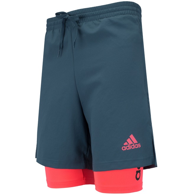 Bermuda adidas 2In1 Response - Masculina - Foto 1