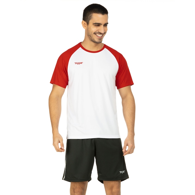 Camisa Topper Manga Curta Classic Color - Masculina - Foto 2