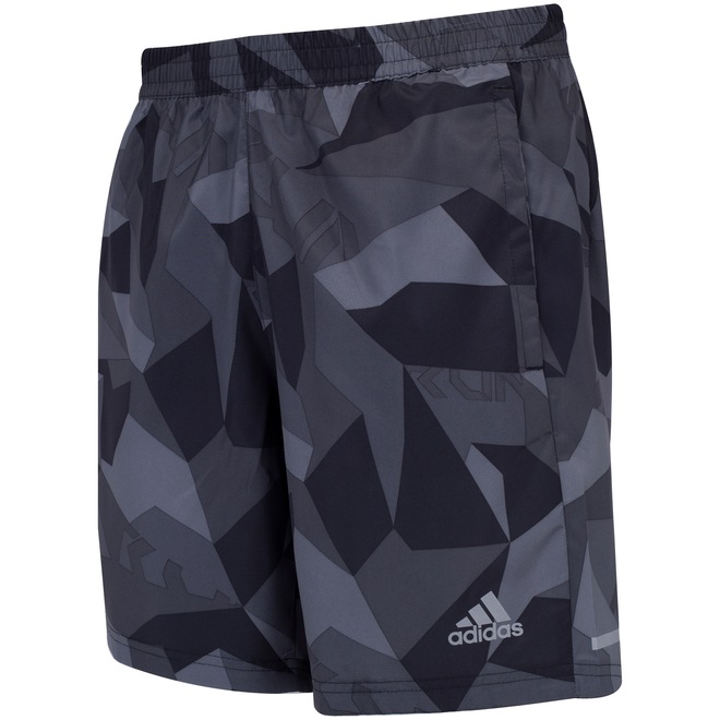 Bermuda adidas Run It Camouflage - Masculina - Foto 1