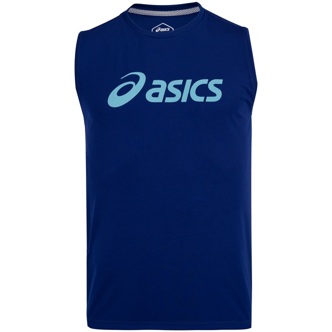 Camiseta Regata Asics Classic Logo Asim172 - Masculina - Foto 1