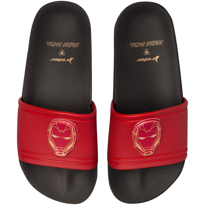 Chinelo Infantil Grendene Rider Marvel Homem de Ferro Full 86 - Slide - Foto 1