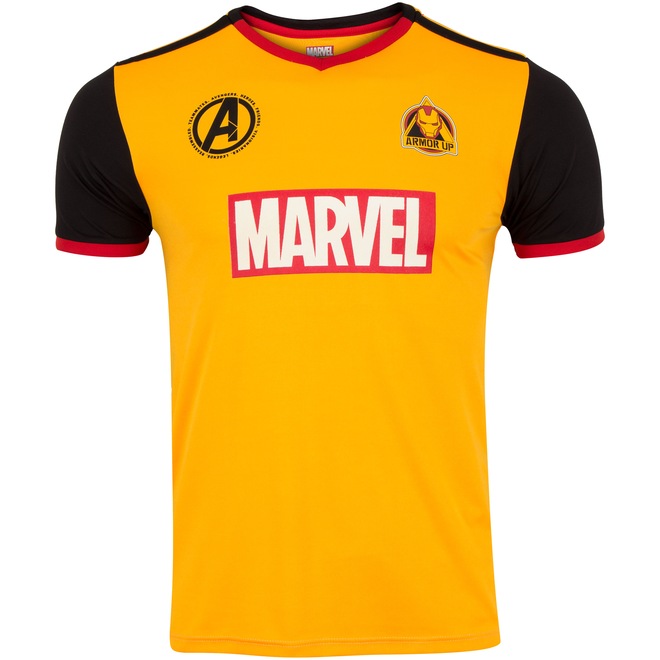 Camiseta Marvel Farda Homem de Ferro - Masculina - Foto 1