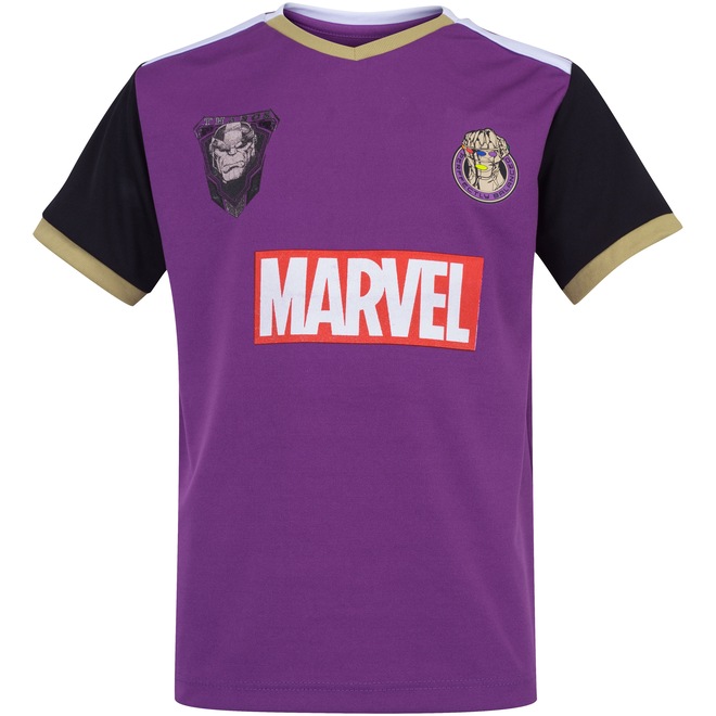Camiseta Infantil Marvel Thanos - Fardamento - Foto 1