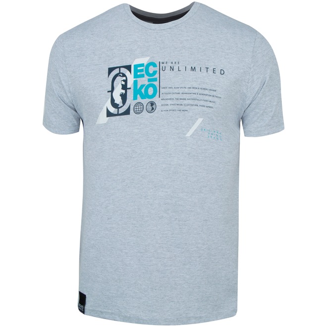 Camiseta Ecko Básica Estampada K249A - Masculina - Foto 1