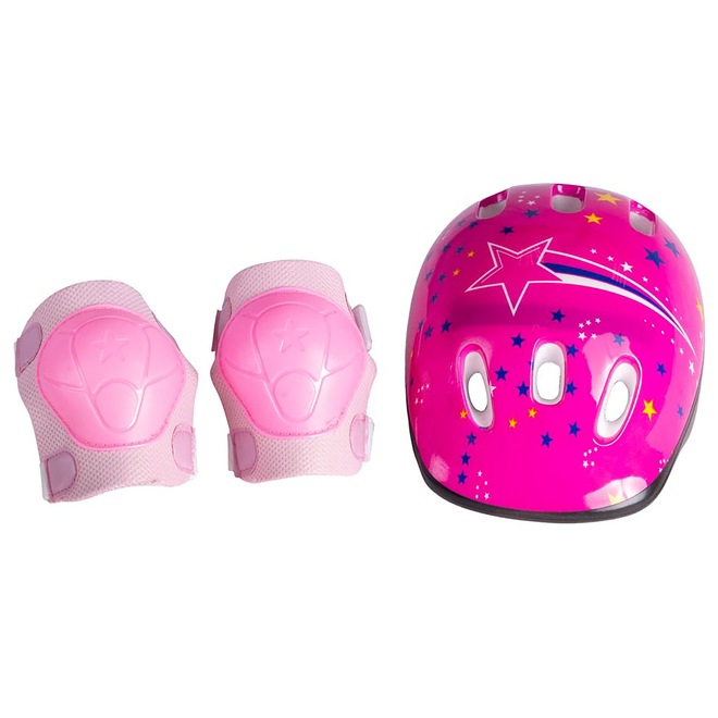 Kit de Proteção Acte Sports A61 com 1 Capacete + 1 Par de Joelheiras - Infantil - Foto 1