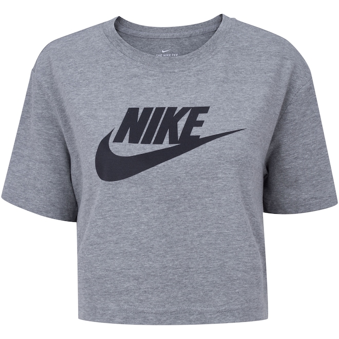 Blusa Cropped Nike Tee Sportswear Essential - Feminina - Foto 1
