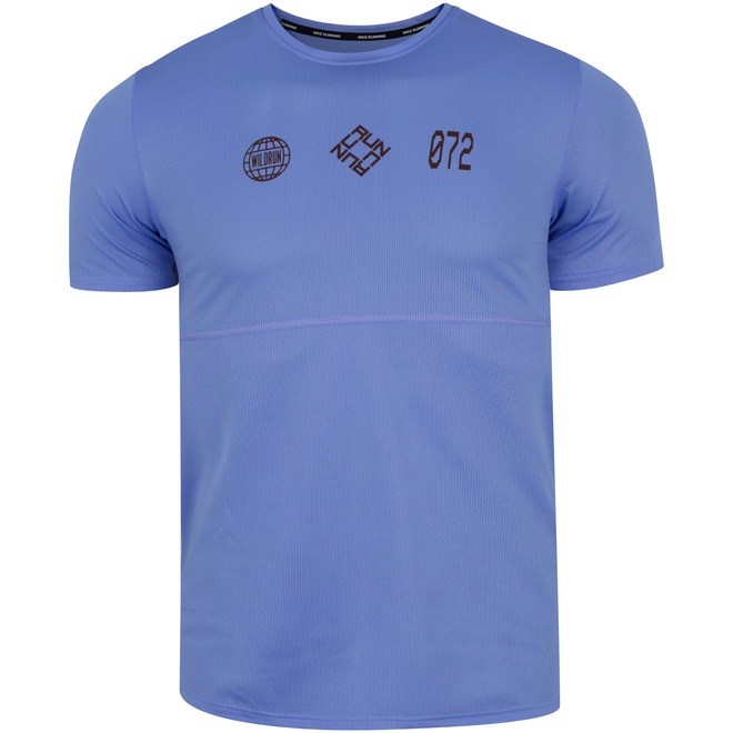 Camiseta Nike Dry Fit Breath Run Top SS Wild Run GX - Masculina - Foto 1