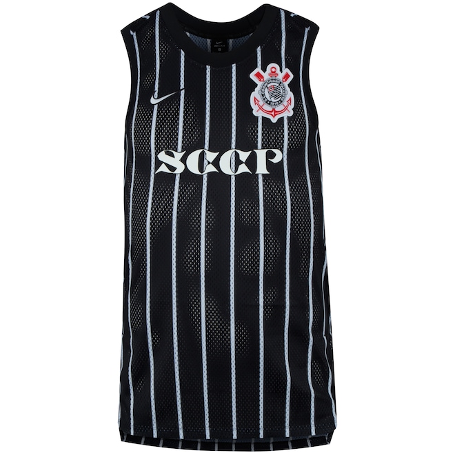 Camisa Regata do Corinthians Nike Basquete - Masculina - Foto 1