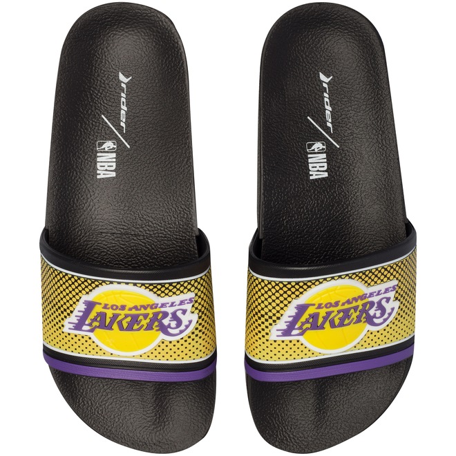 Chinelo Grendene Rider NBA Los Angeles Lakers - Slide - Adulto - Foto 1