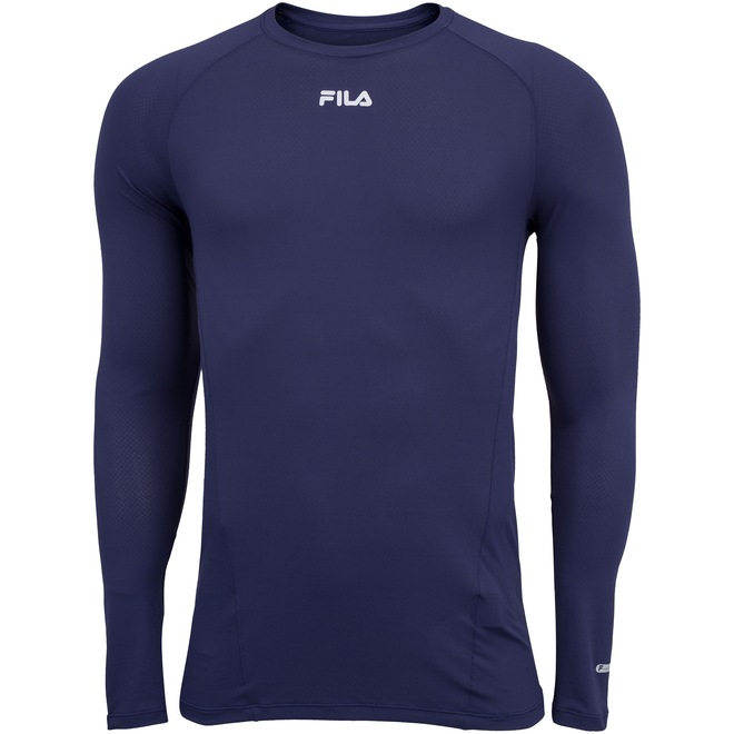 Camiseta Manga Longa Fila Bio Antiviral - Masculina - Foto 1