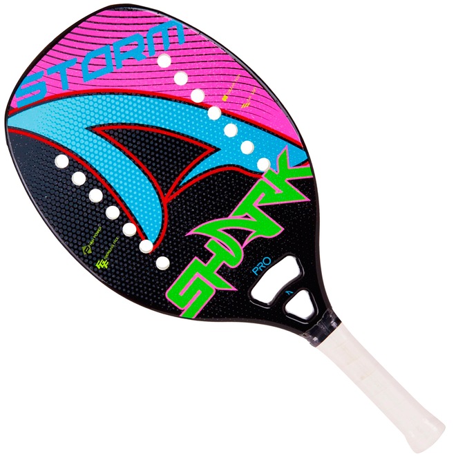 Raquete de Beach Tennis Shark Storm - Adulto - Foto 1