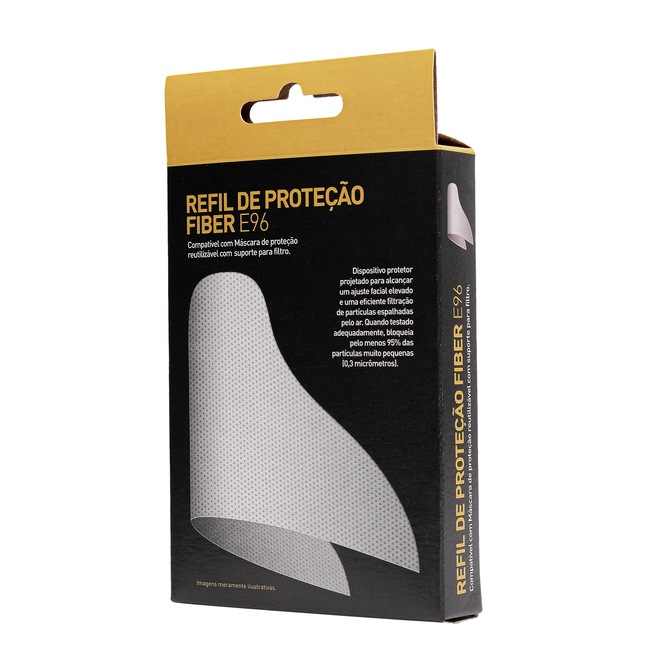 Filtro de Proteção para Máscara Fiber - Refil com 30 Unidades - Foto 1