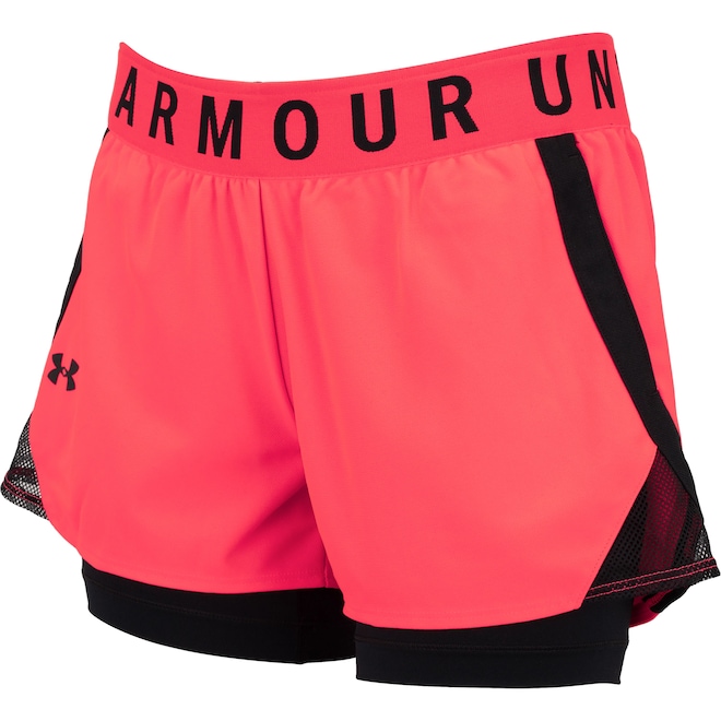 Shorts Under Armour Heatgear Play Up 2 In 1 - Feminino - Foto 1