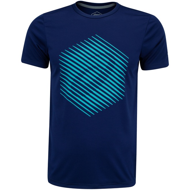 Camiseta Asics Manga Curta Logo Diagonal - Masculina - Foto 2