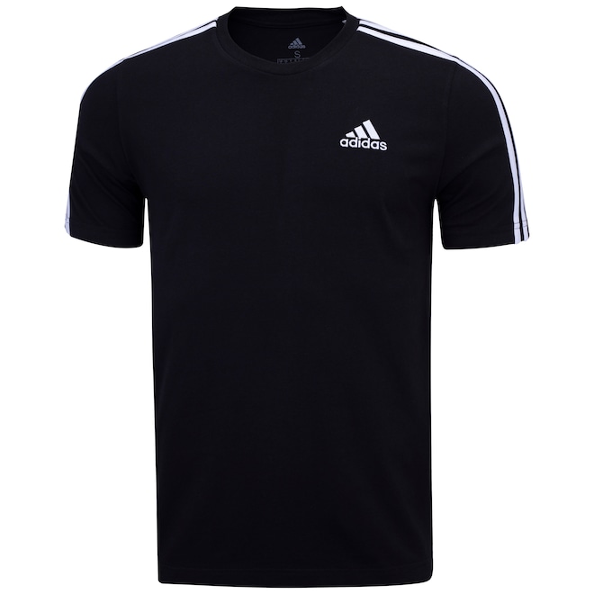 Camiseta adidas Essentials 3 Listras - Masculina - Foto 1