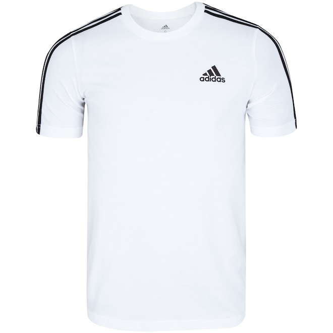 Camiseta adidas Essentials 3 Listras - Masculina - Foto 1