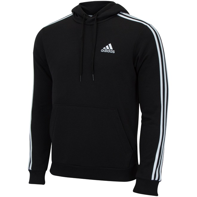 Blusão de Moletom com Capuz adidas 3S Logo - Masculino - Foto 1