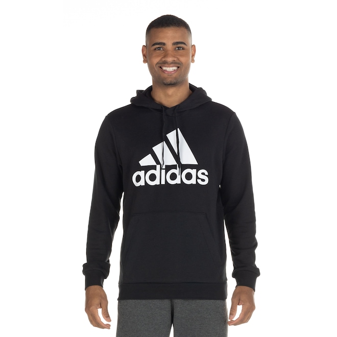 Blusão de Moletom adidas Masculino com Capuz Logo - Foto 2