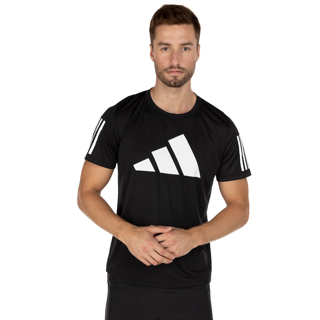 Camiseta adidas Manga Curta Freelift 3 Bar - Masculina - Foto 2