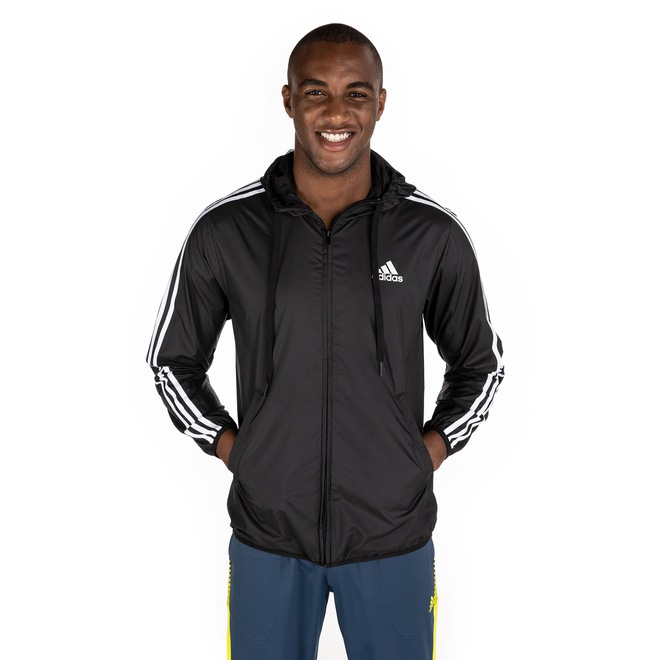 Jaqueta adidas com Capuz Corta Vento Essentials - Masculina - Foto 2