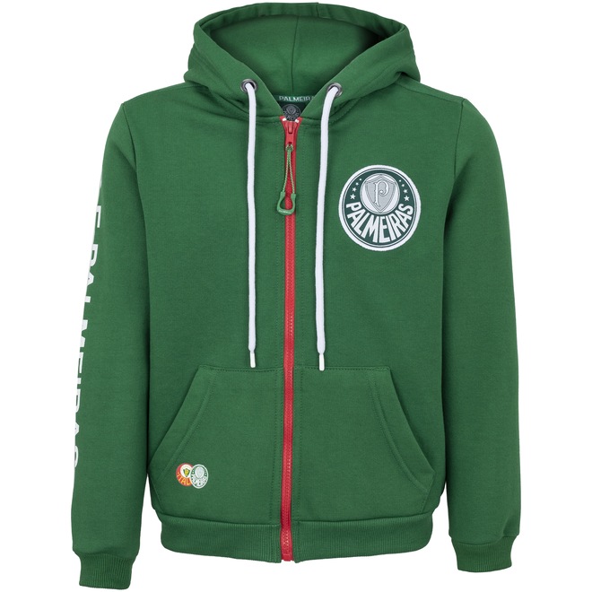 Jaqueta de Moletom do Palmeiras 21 com Capuz Sep - Júnior - Foto 1