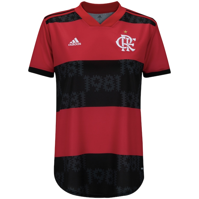 Camisa do Flamengo I 21/22 adidas - Feminina - Foto 1