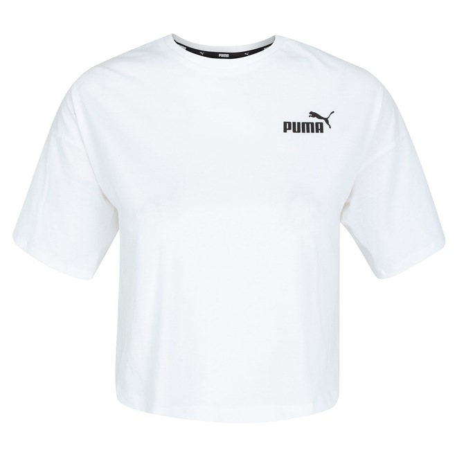 Blusa Cropped Puma Essentials Small Logo Tee - Feminina - Foto 2