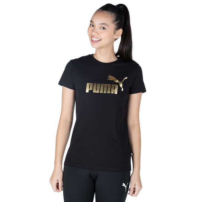 Camiseta Puma Manga Curta Essentials Metallic Logo Tee - Feminina - Foto 2