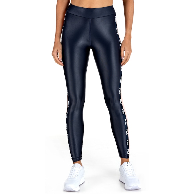 Calça Legging Fila Shine Tape - Feminina - Foto 2