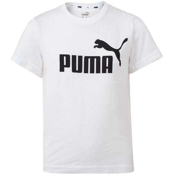 Camiseta Puma Essentials Logo Tee B - Infantil - Foto 1