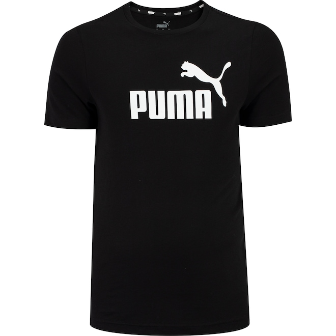 Camiseta Puma Manga Curta Essentials Logo Tee - Masculina - Foto 1